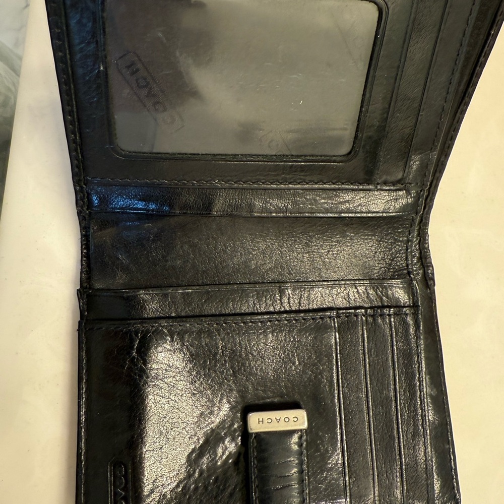 Coach Black Leather wallet - Picture 4 of 7